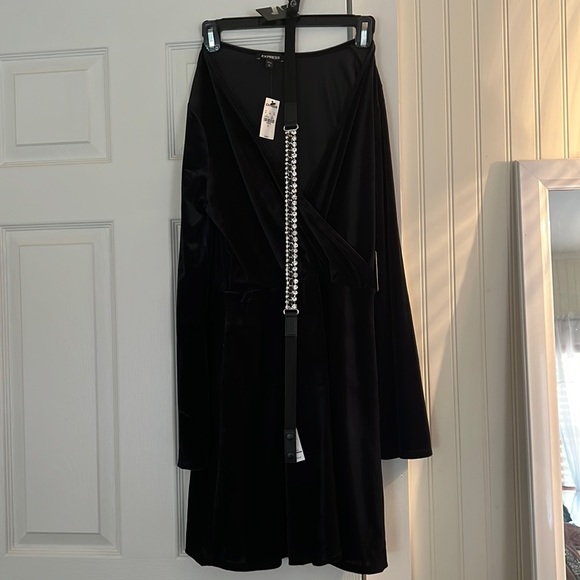 Express velvet long sleeve dress - Picture 1 of 5